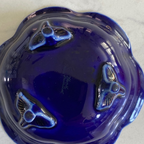 Vintage Footed Glass Bowl - Picture 9 of 12